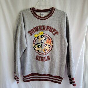 Men's Powerpuff Girls Gray Sweatshirt Small/Med NEW WITH TAGS